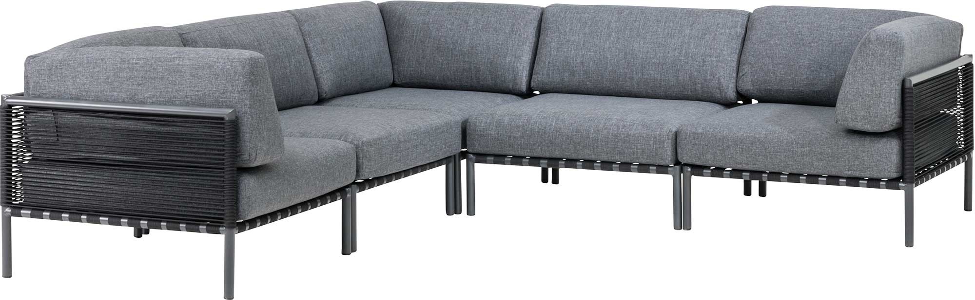 Asgård harmaa kulmasohva / ulkosohva 2K2